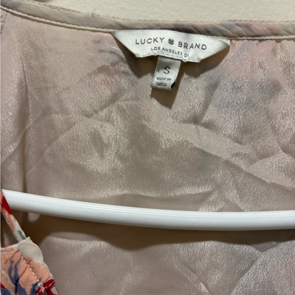 Lucky Brand Floral Flutter Top Blush Pink Women’s Sz Sm‎ - Picture 6 of 8